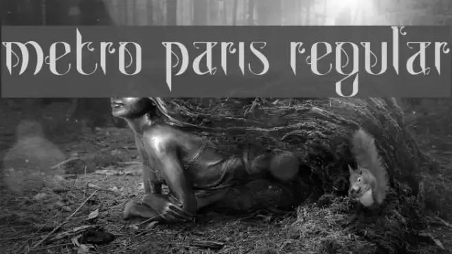 Metro Paris Regular Font examples
