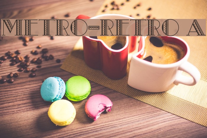 Metro-Retro A Font examples
