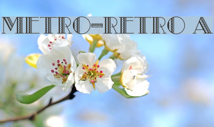 Metro-Retro A Font examples