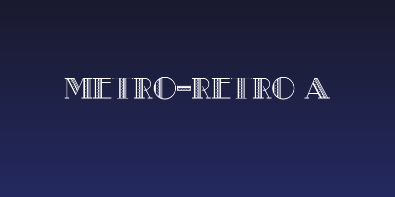 Metro-Retro A Social Header