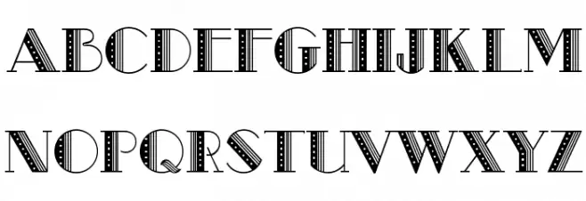Metro-Retro B Font UPPERCASE