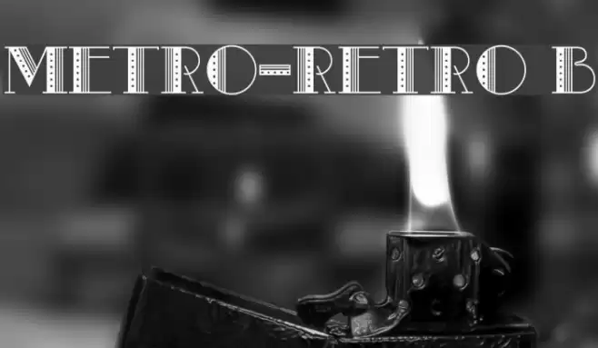 Metro-Retro B Font examples