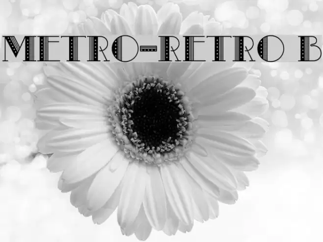 Metro-Retro B Font examples