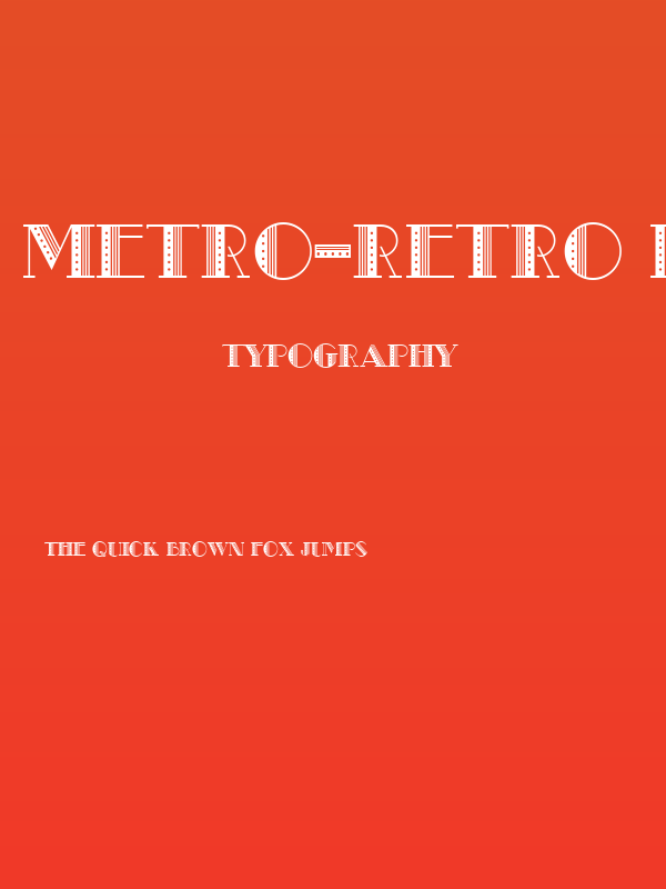 Metro-Retro B Poster