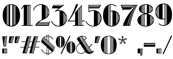 Metro-Retro C Font OTHER CHARS