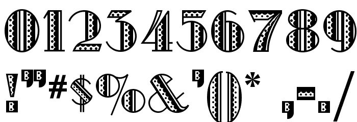 Metro Retro NF フォント その他の文字