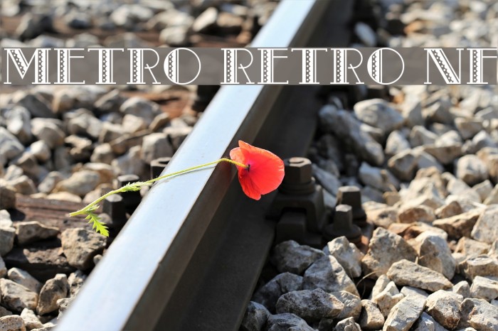 Metro Retro NF フォント examples