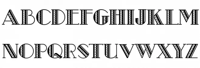 Metro-Retro Font UPPERCASE