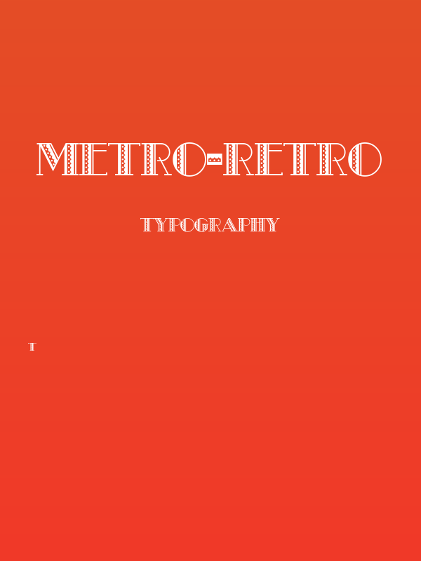 Metro-Retro Poster