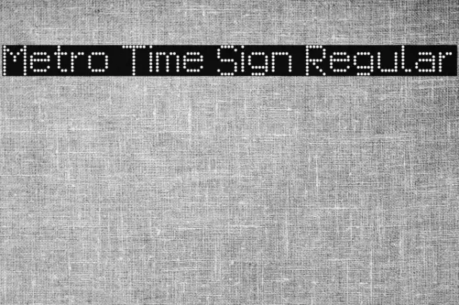 Metro Time Sign Regular Example 3