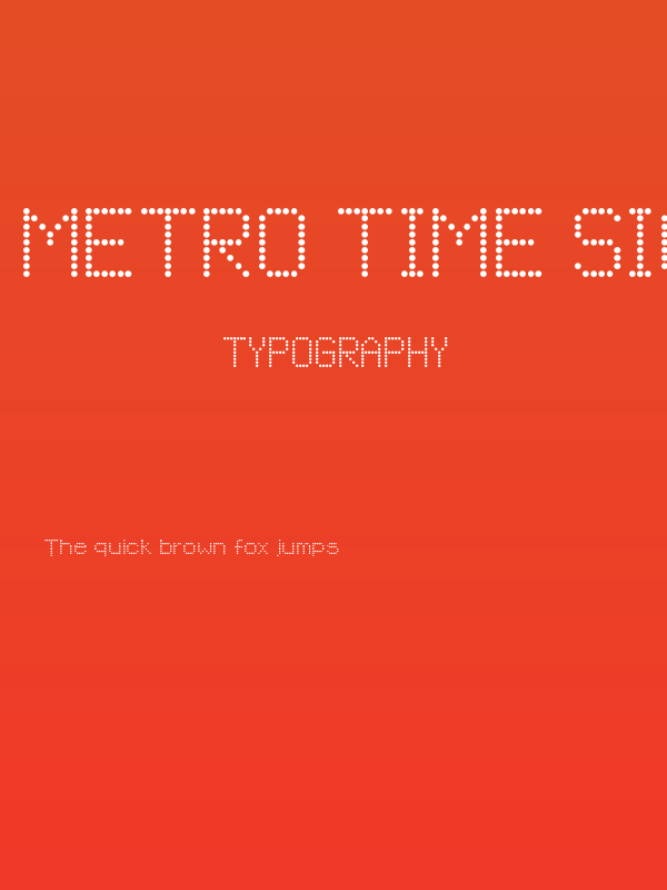 Metro Time Sign Regular Poster