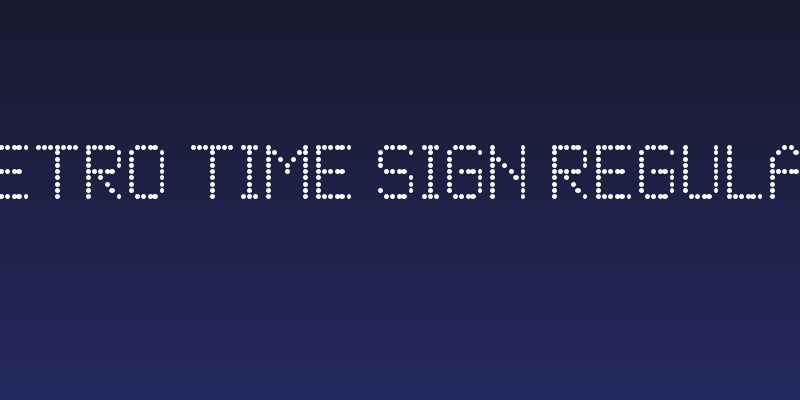 Metro Time Sign Regular Social Header