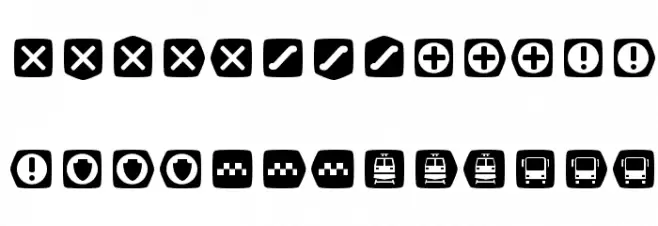 MetroFont Regular Шрифта ВЕРХНИЙ