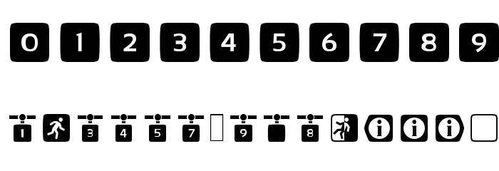 MetroFont Font OTHER CHARS