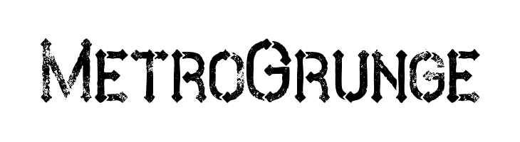 MetroGrunge Font