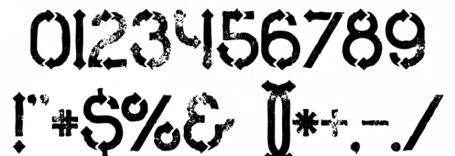 MetroGrunge Font OTHER CHARS