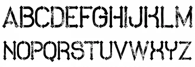 MetroGrunge Schriftart Groß