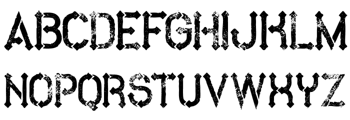 MetroGrunge Font LOWERCASE