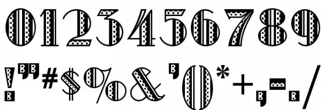 MetroRetroNF Font OTHER CHARS