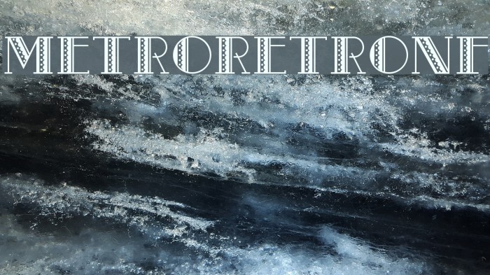 MetroRetroNF Example 1