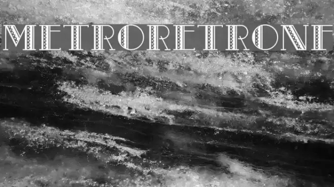 MetroRetroNF Font examples