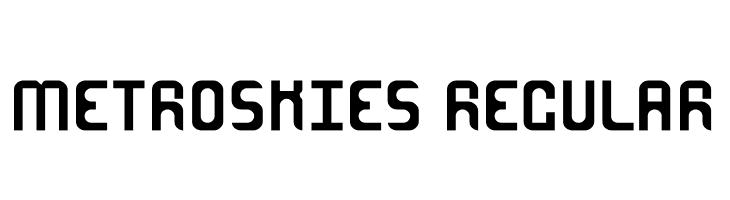 MetroSkies-Regular  Free Fonts Download