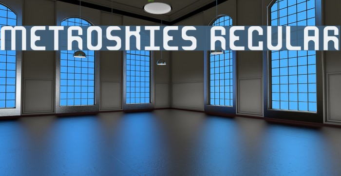 MetroSkies-Regular Font examples