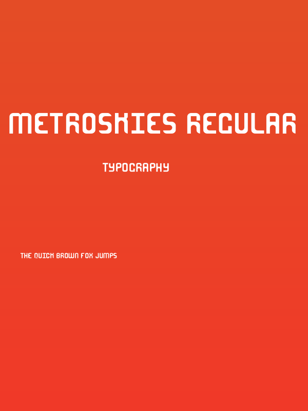 MetroSkies-Regular Poster