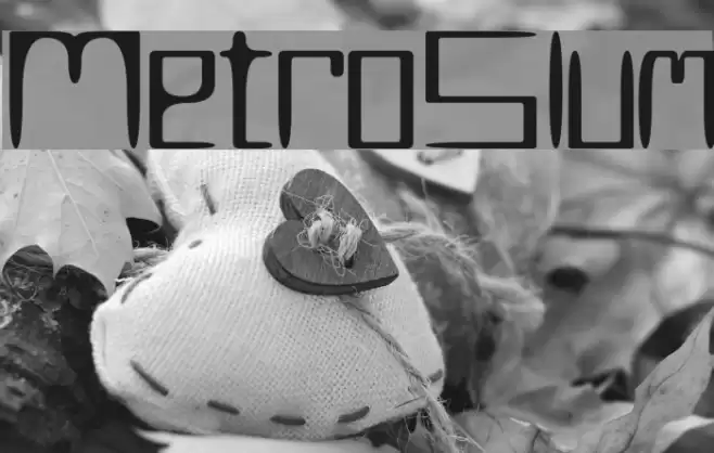 MetroSlum Font examples