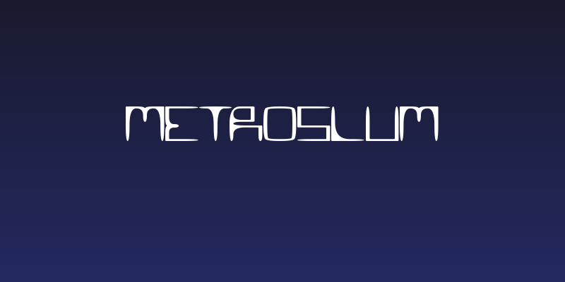 MetroSlum Social Header