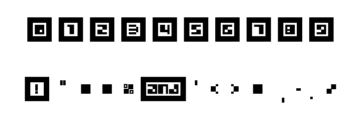Metrobot Font OTHER CHARS