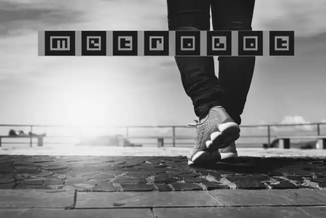 Metrobot Шрифта examples