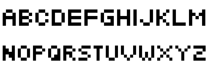 Metroid Fusion Regular Font LOWERCASE