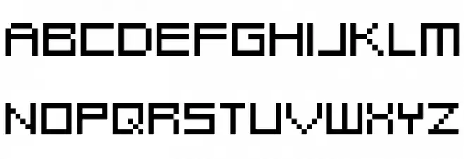 Metroid Prime: Hunters TTF Шрифта ВЕРХНИЙ