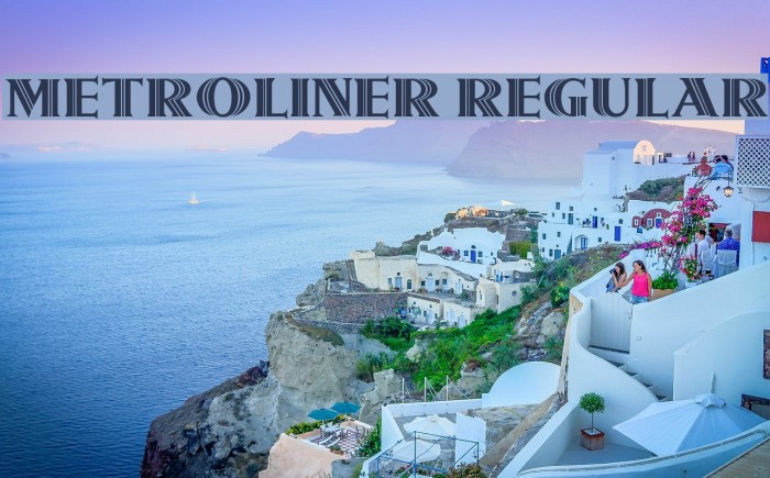 Metroliner Regular Font examples