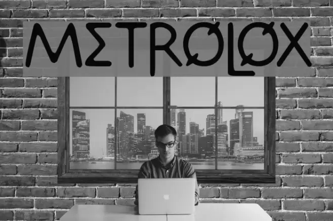 Metrolox Font examples