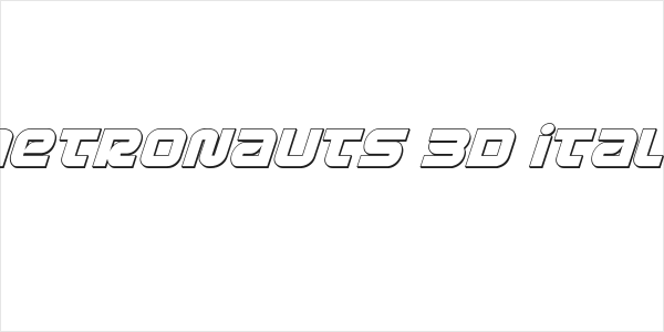Metronauts 3D Italic Logo