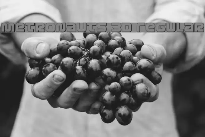 Metronauts 3D Regular Font examples