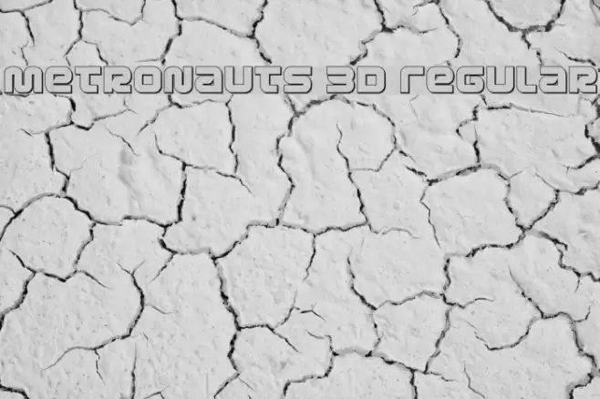 Metronauts 3D Regular Font examples
