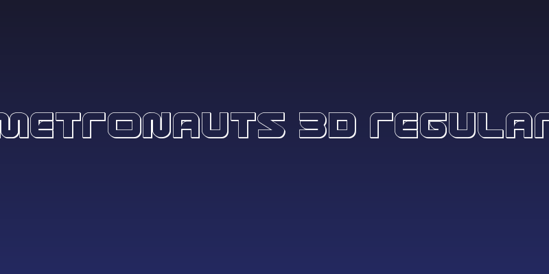 Metronauts 3D Regular Social Header