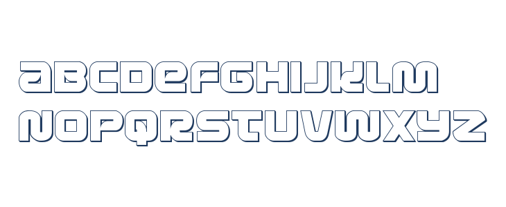 Metronauts 3D Regular Lowercase