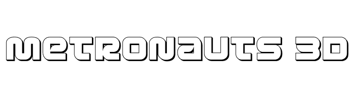 Metronauts 3D  Frei Schriftart Herunterladen