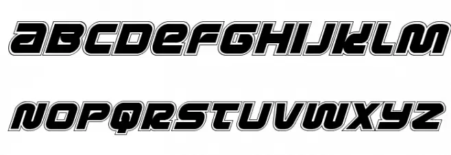 Metronauts Academy Italic Fonte MINÚSCULAS