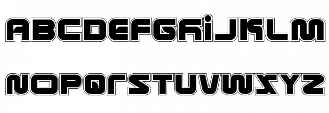 Metronauts Academy Regular 字体 大写