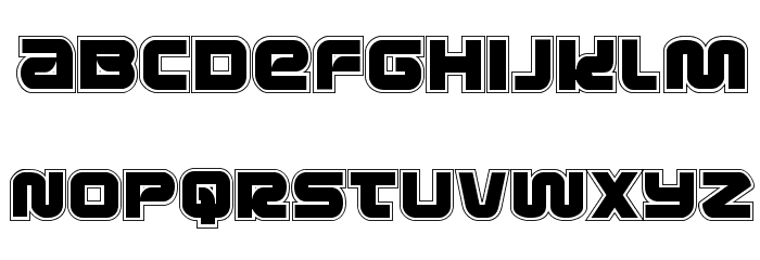 Metronauts Academy Regular Font LOWERCASE