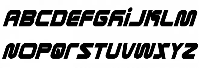 Metronauts Condensed Italic Font Litere mari
