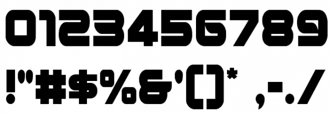 Metronauts Condensed Font OTHER CHARS