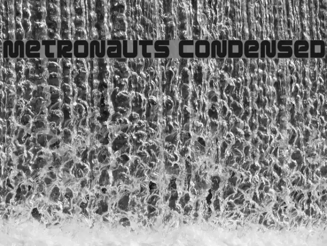 Metronauts Condensed Font examples