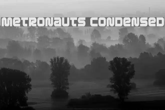 Metronauts Condensed Font examples