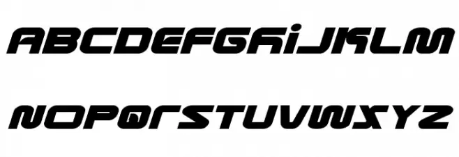 Metronauts Expanded Italic Polices MAJUSCULES